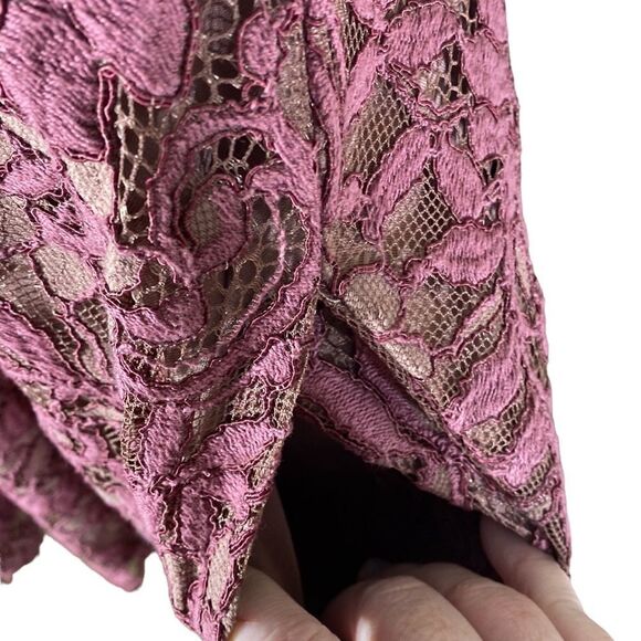 NBD Jonas lace mini dress in dark wisteria small fairy coquette feminine - Picture 4 of 6